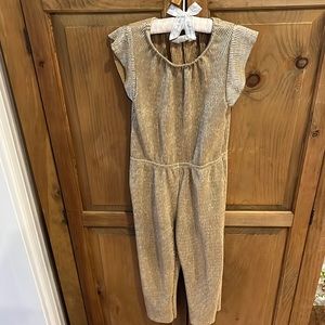 H&M Gold holiday jumpsuit 5T